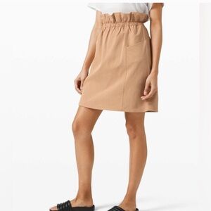 NEW Lululemon Trip Taker Skirt Beech Wood Size 8